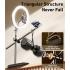 RTAKO ZJ-FP02 Kit Overheard Phone Mount 55cm with Phone Clamp and Ring Light